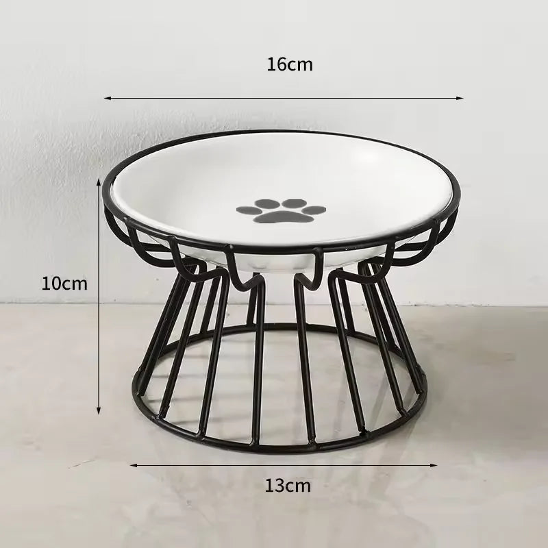Ceramic Raised Pet Bowl