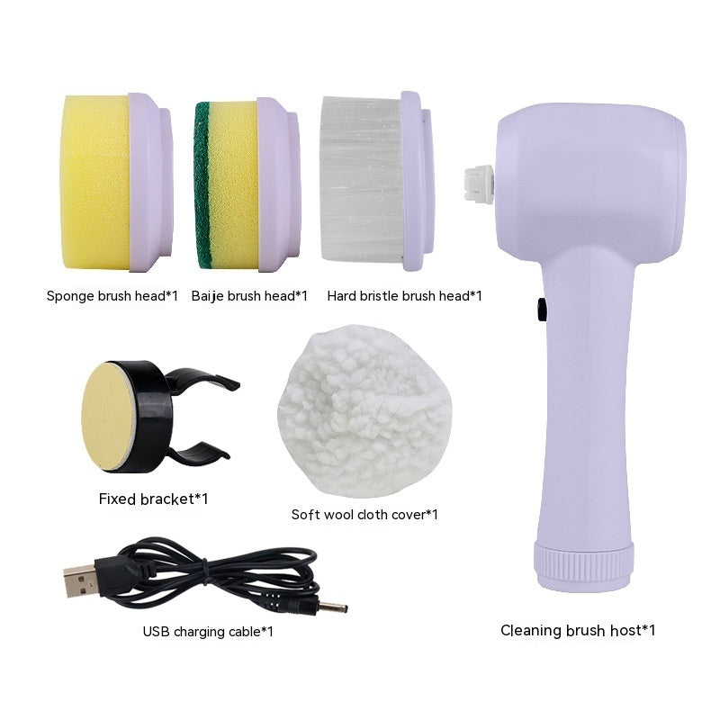 Electric cleaning brush with various attachments 
