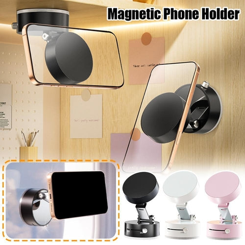 Foldable Magnetic Vacuum Car Phone Holder Foldable Suction Cup With