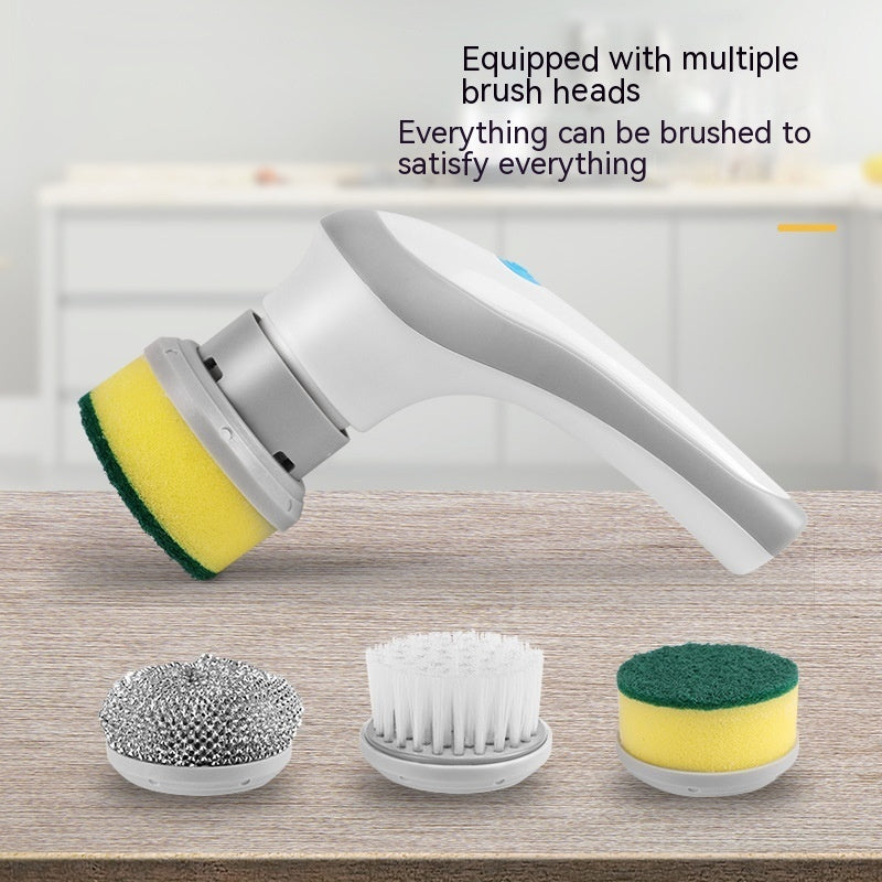 Electric cleaning brush with various attachments