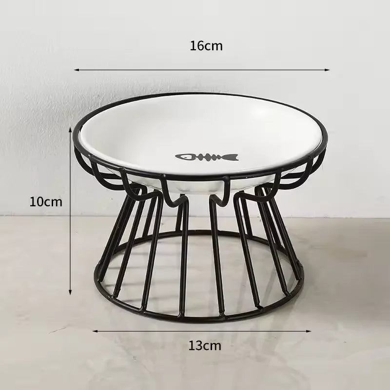 Ceramic Raised Pet Bowl