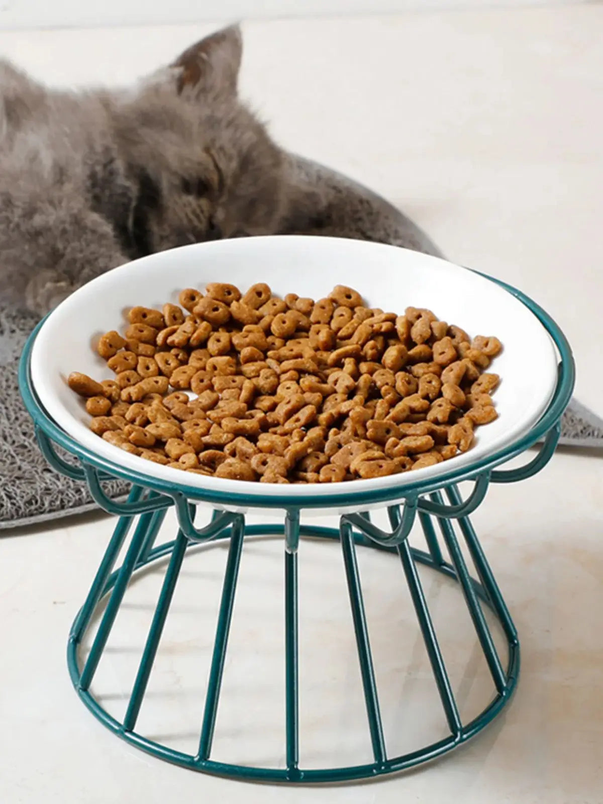 Ceramic Raised Pet Bowl