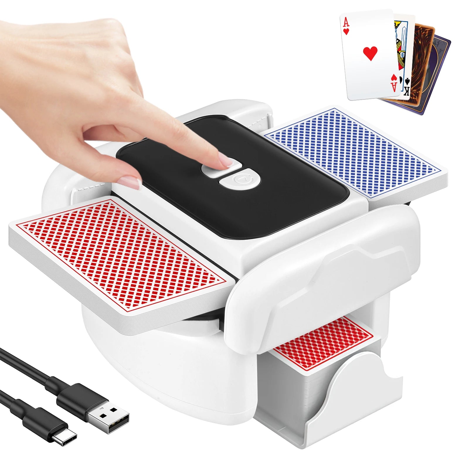 Rechargeable Automatic Card Shuffler