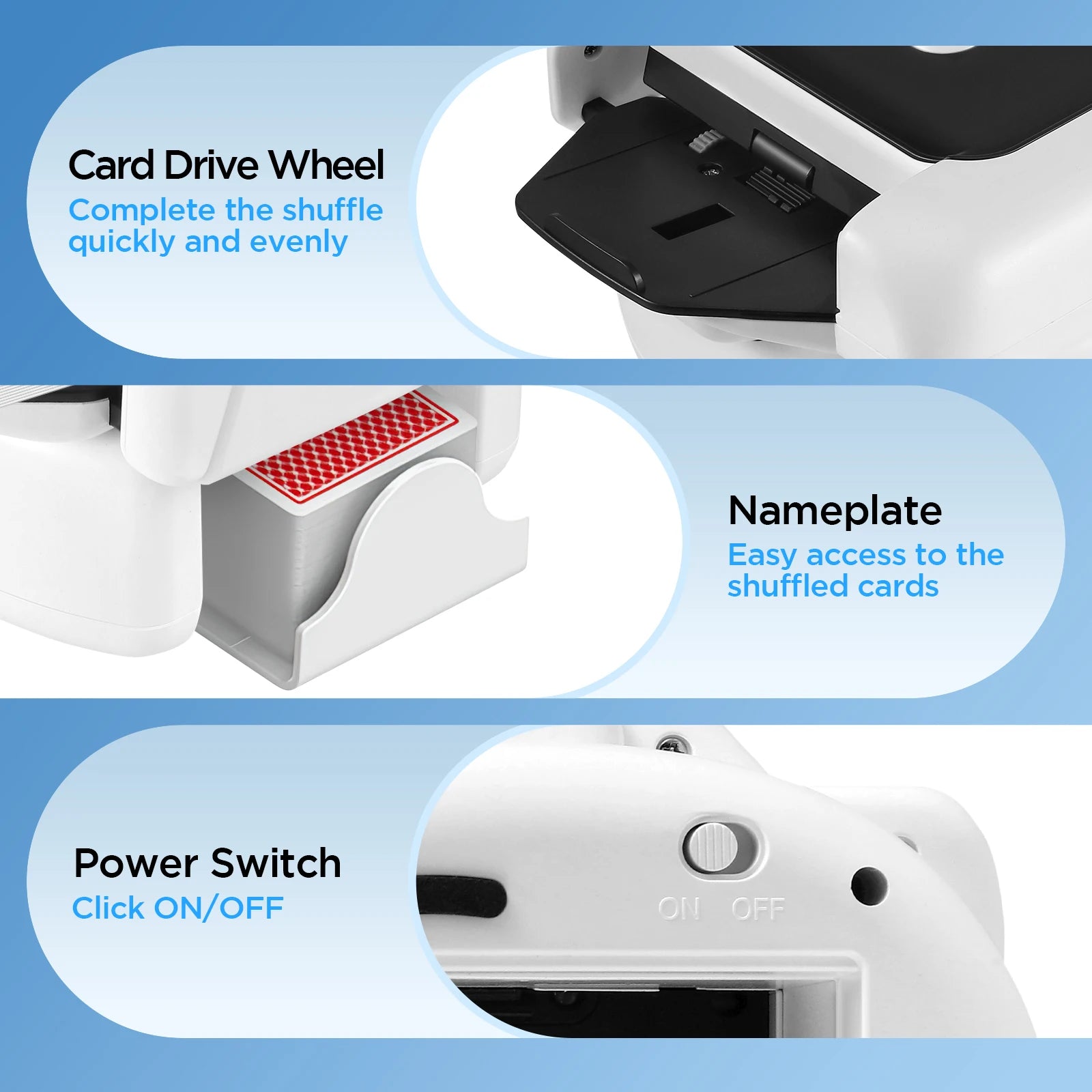 Rechargeable Automatic Card Shuffler