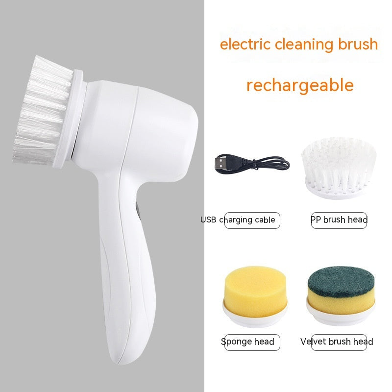 Electric cleaning brush with various attachments