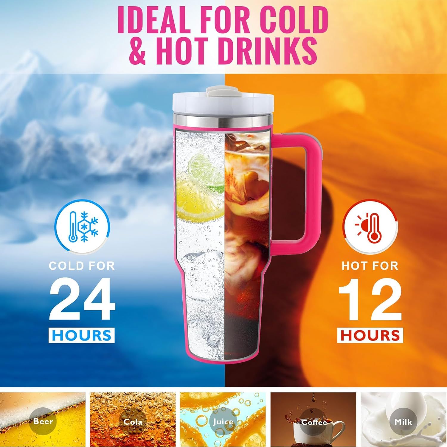 Stainless steel Tumbler for to go