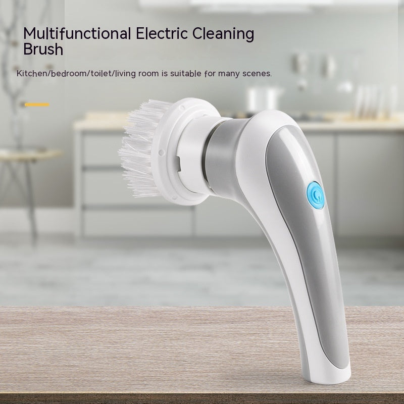 Electric cleaning brush with various attachments