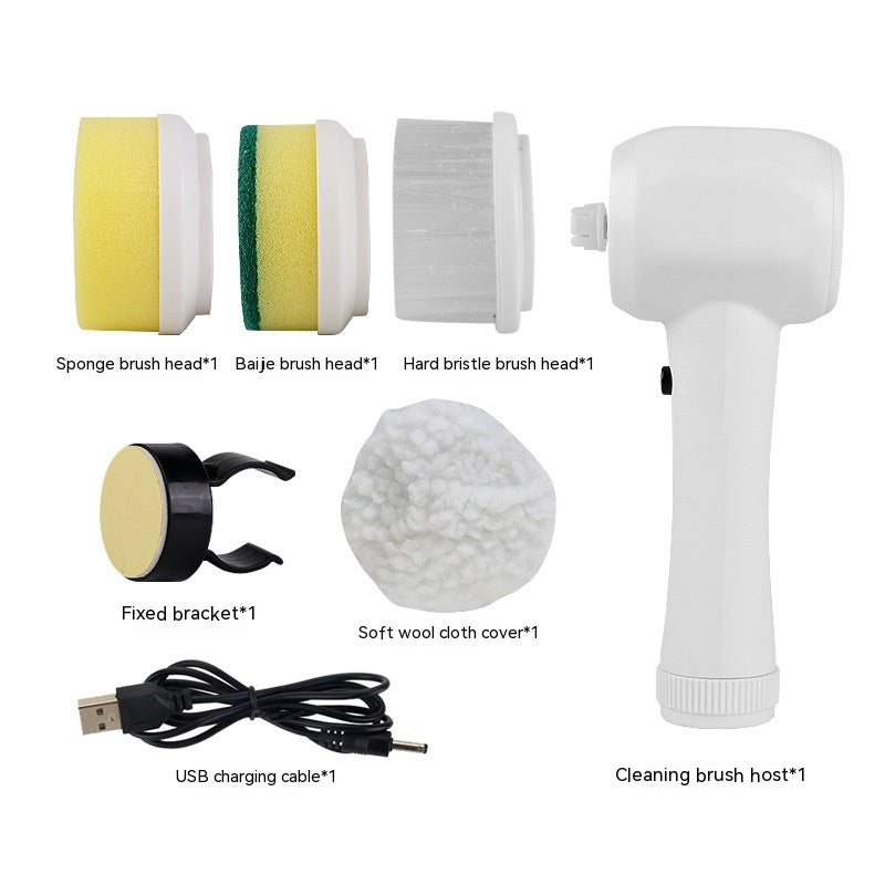 Electric cleaning brush with various attachments 